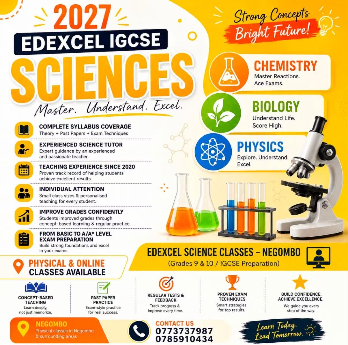 2027 Edexcel IGCSE Science Classes