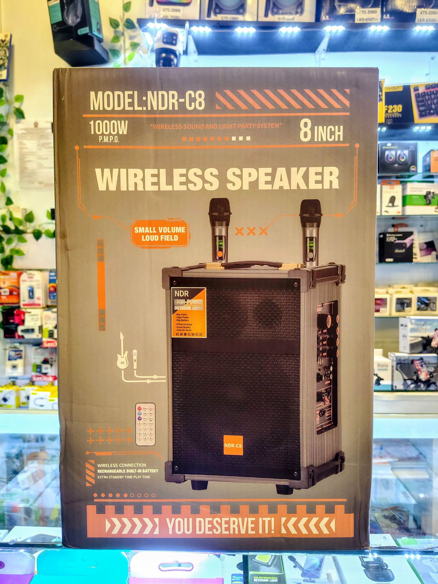 NDR C8 Bluetooth Karaoke Speaker