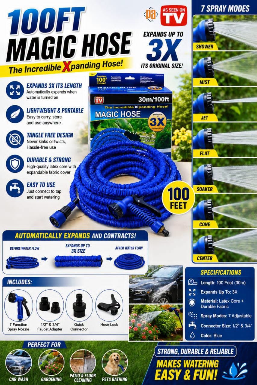 100ft Magic Hose