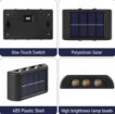 Solar Wall Lamp Outdoor Warm Light Waterproof Up And Down Luminous Lighting Balcony Yard Garden Decoration Lights Exterior Wall