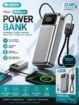 EMAI brand 10000mAh capacity Fast charging Portable flash charging power bank with dual charging cables