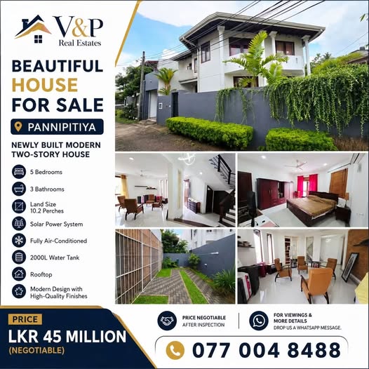 Beautiful Modern House for Sale – Pannipitiya