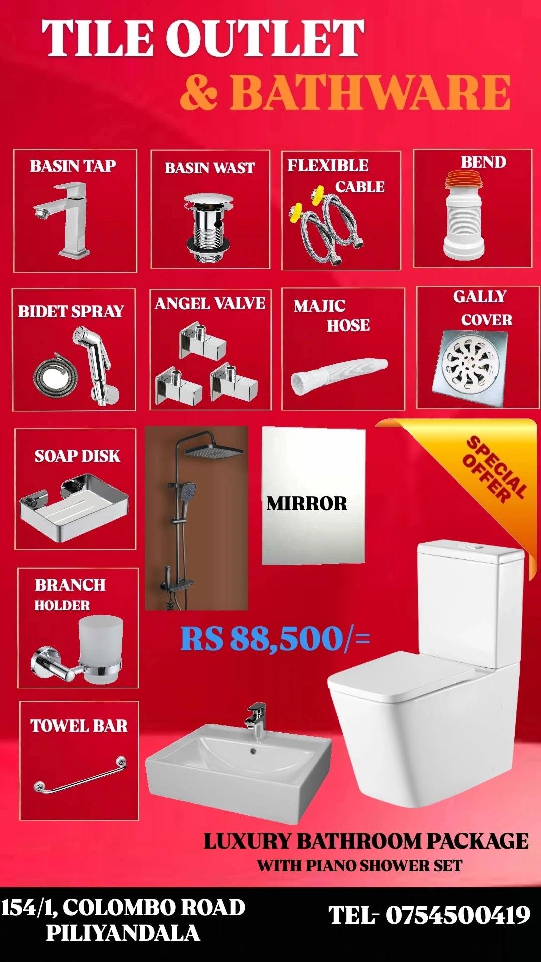 BATHROOM COMMOD FULLY PACKAGE AVAILABLE