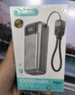 EMAI brand 10000mAh capacity Fast charging Portable flash charging power bank with dual charging cables