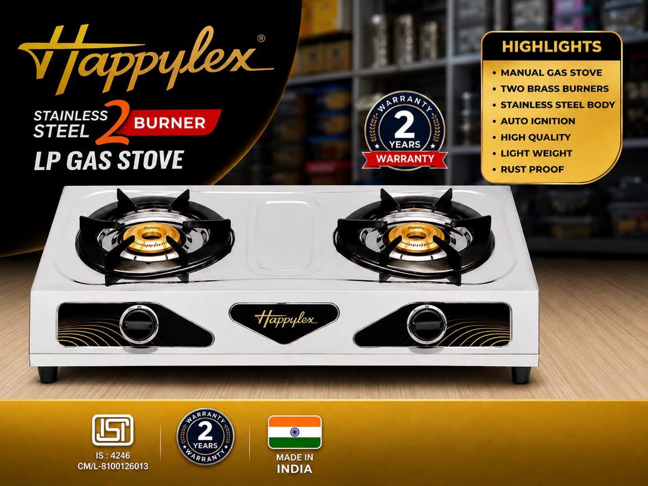 Stainless Steel Gas Cooker