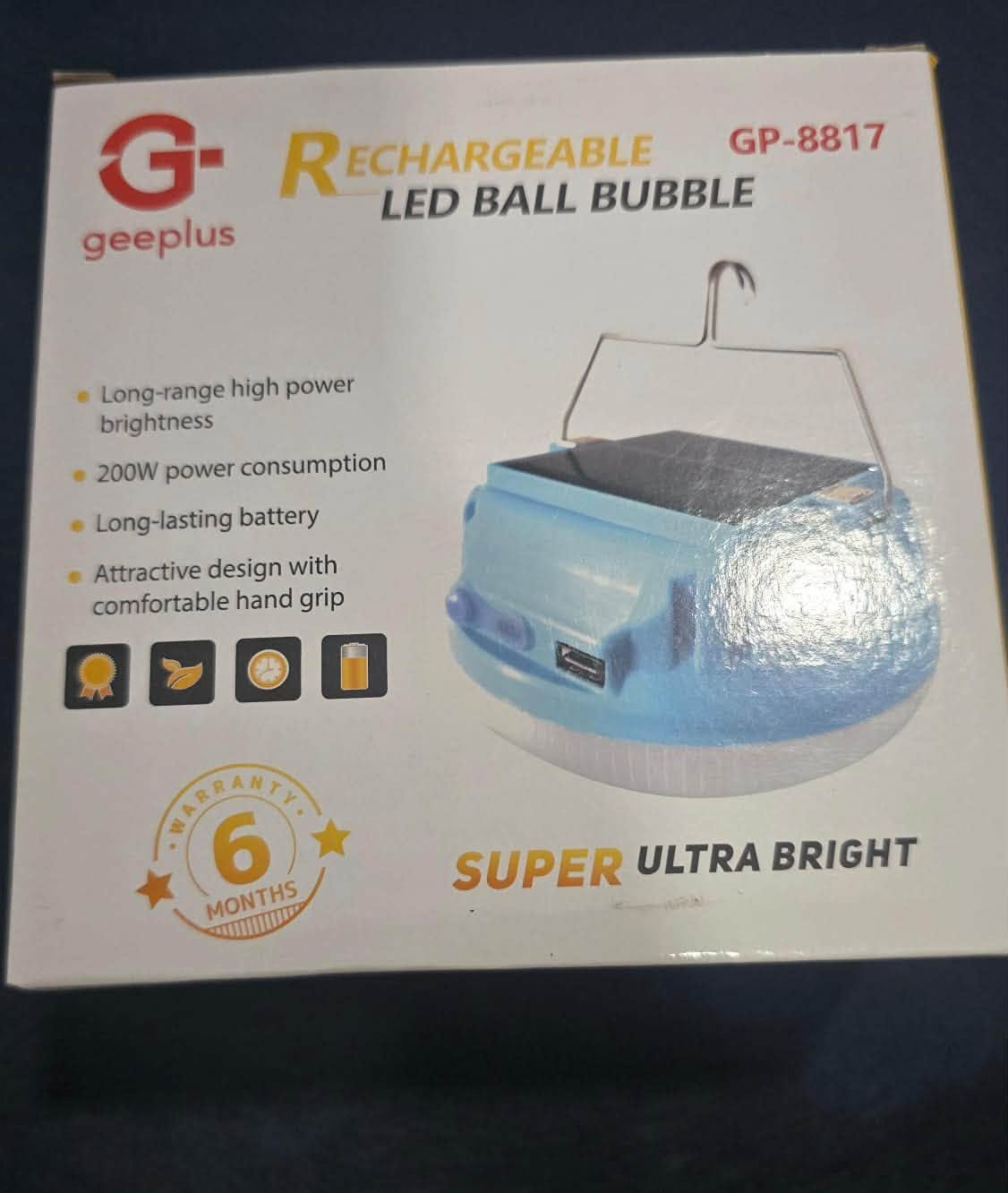 Geeplus Rechargeable LED Ball Bubble (GP-8817)