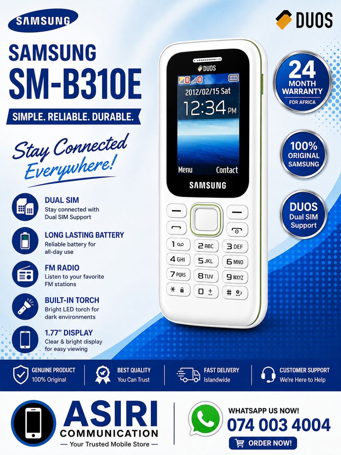 Samsung SM-B310E (DUOS)
