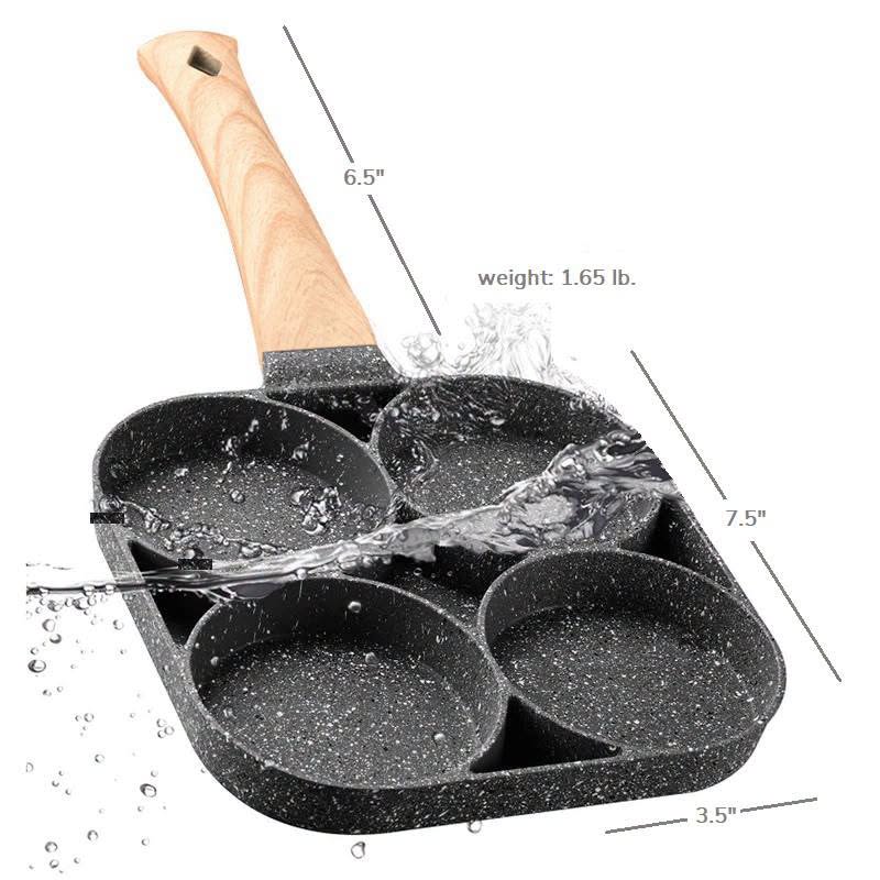 4 Hole Fry Pan with box