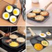 4 Hole Fry Pan with box