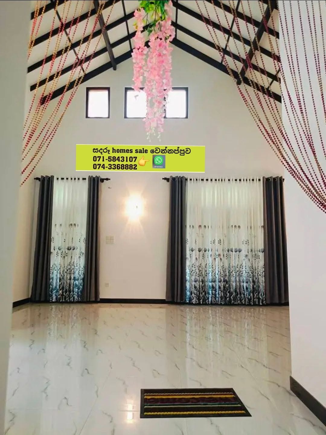 ලුනුවිල අනුරුද්ධ ස්කූල් එක අවට්න් අංග සම්පූර්ණ පදිංචි නොවුණු අලුත් නිවසක් විකිණීමට ඇත