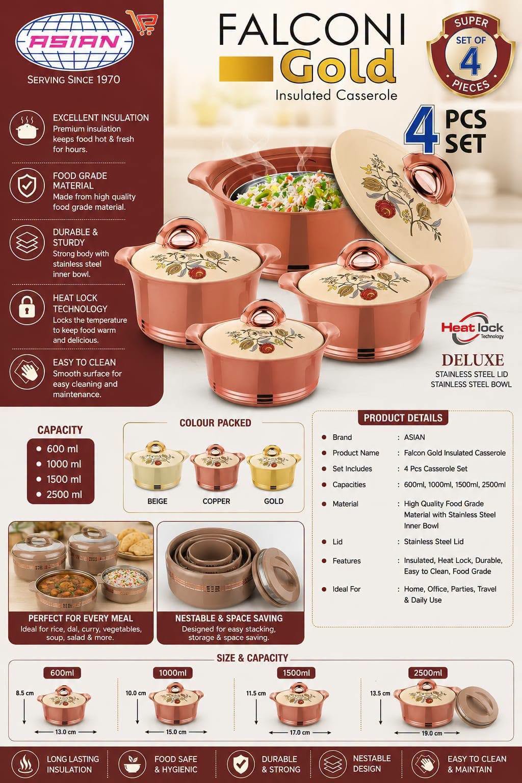 4pcs Warmer Set Falcon