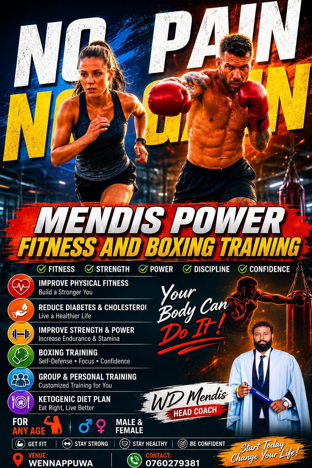 Mendis Power Fitness and Boxing Training