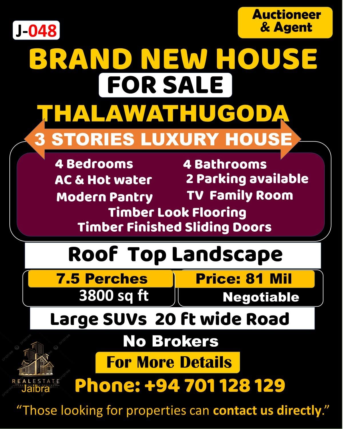 Brand New house for sale.