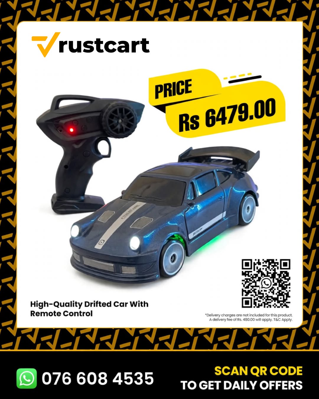 High-Quality Drifted RC Car