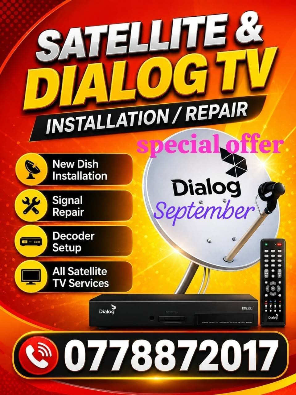 Dialog tv අලුත් තොග ලැබි ඇත