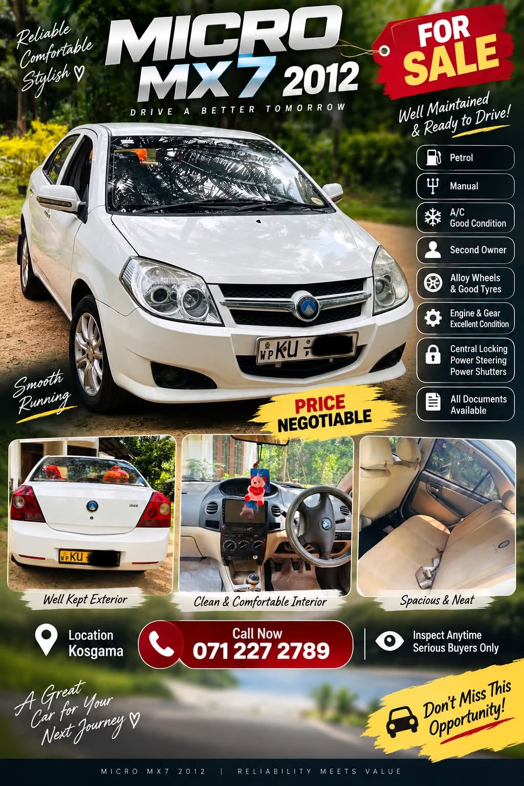 විකිණීමට ඇත – MICRO MX7 2012
