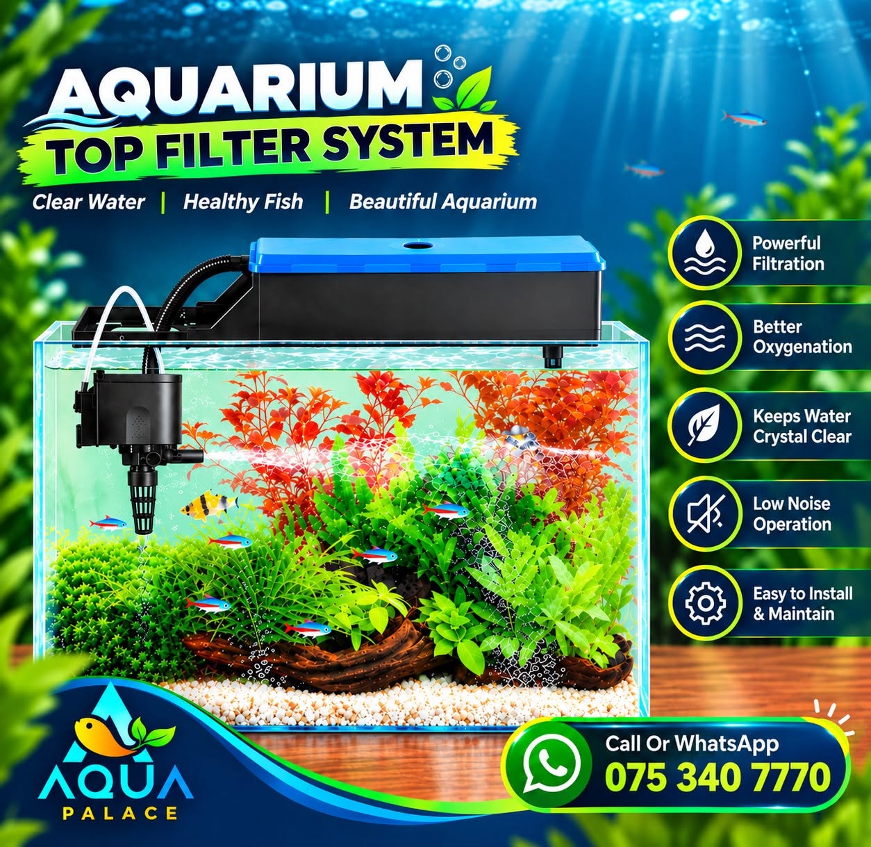Aquarium Top Filter System